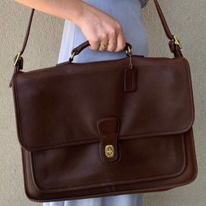 Vintage Coach Leather Laptop Case